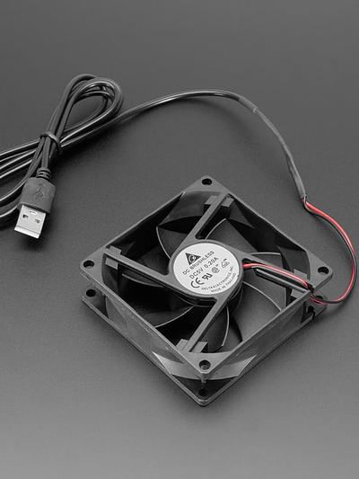 5V Square USB Fan - 8 cm