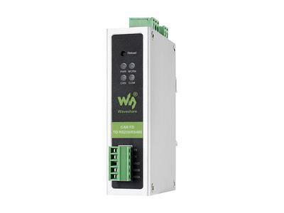 CAN FD to RS232/RS485 Converter – Bidirectional, 5 Modes, Rail-Mount