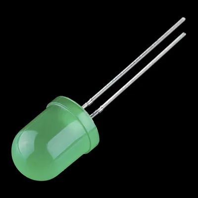 Diffused LED - Green 10mm x 100