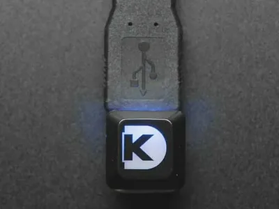 Etched Glow-Through Keycap with Digi-Key Logo