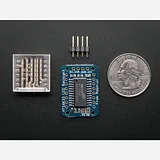 Adafruit Mini 0.7 8x8 LED Matrix w/I2C Backpack - Pure Green - Image 4