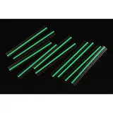 Arduino Male Pin Headers | 0.1 (2.54 mm) Straight Green - Image 1