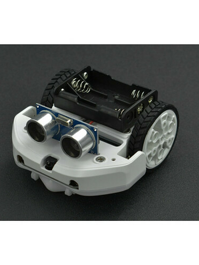 micro: Maqueen Lite with Housing (White) - micro:bit Educational Programming Robot Platform