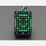 Adafruit Mini 0.7 8x8 LED Matrix w/I2C Backpack - Pure Green - Image 1