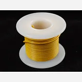 Solid-Core Wire Spool - 25ft - 22AWG - Yellow - Image 1