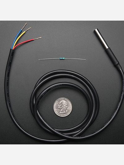 Waterproof DS18B20 Digital temperature sensor + extras