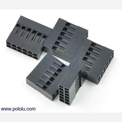 0.1 (2.54mm) Crimp Connector Housing: 2x6-Pin 5-Pack