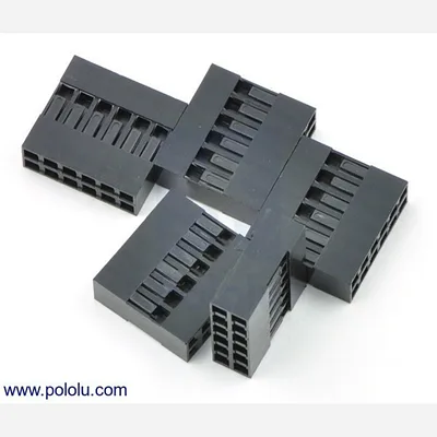 0.1 (2.54mm) Crimp Connector Housing: 2x6-Pin 5-Pack
