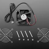 5V Square USB Fan - 8 cm - Image 3