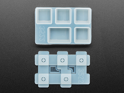 4 x 1U and 1 x 1.25U "Tab" Silicone Keycap Molds