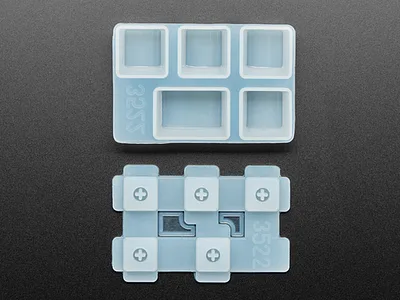 4 x 1U and 1 x 1.25U "Tab" Silicone Keycap Molds