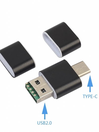 SD Card Reader USB 2.0 and USB-C