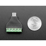 USB Micro B Male Plug to 5-pin Terminal Block - Image 4