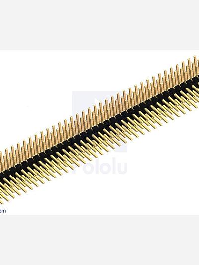 0.100" (2.54 mm) Breakaway Male Header: 3x40-Pin, Right Angle