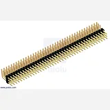 0.100" (2.54 mm) Breakaway Male Header: 3x40-Pin, Right Angle - Image 1
