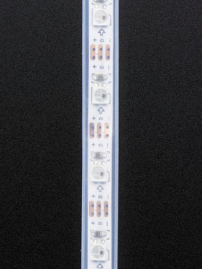 Adafruit Mini Skinny NeoPixel Digital RGB LED Strip 1m - White PCB 60 LED