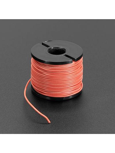 Silicone Cover Stranded-Core Wire - 50ft 30AWG Red