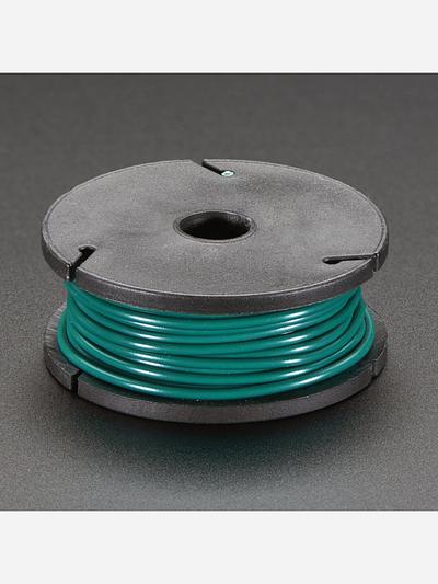 Solid-Core Wire Spool - 25ft - 22AWG - Green