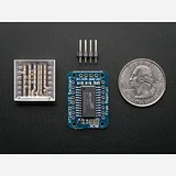 Adafruit Mini 0.7 8x8 LED Matrix w/I2C Backpack - Yellow - Image 3