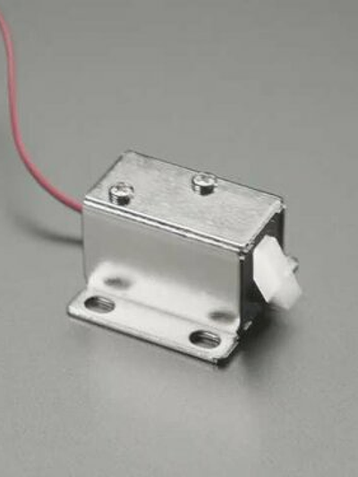 Small Lock-style Solenoid 6VDC @ 600mAh with 2-pin JST