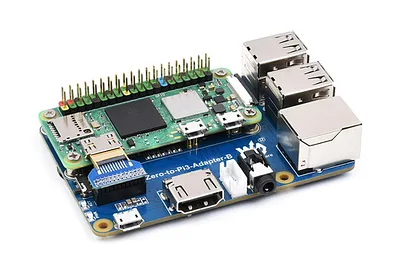 Raspberry Pi Zero 2W To 3B Adapter with Zero 2WH