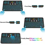 Raspberry Pi 3/2B/Zero Mini Portable 2.4GHz Wireless Touchpad Keyboard with Backlight - Image 5