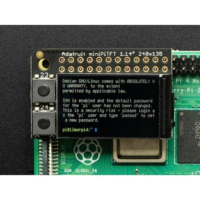 Adafruit Mini PiTFT - 135x240 Color TFT Add-on for Raspberry Pi