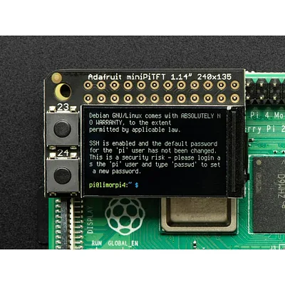 Adafruit Mini PiTFT - 135x240 Color TFT Add-on for Raspberry Pi