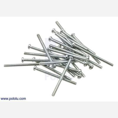 Machine Screw: #2-56, 1 1/4 Length, Phillips (25-pack)