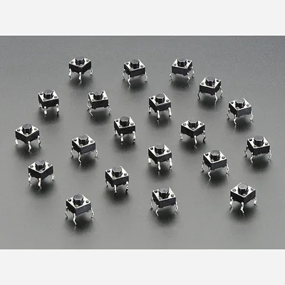 Tactile Button switch (6mm) x 20 pack