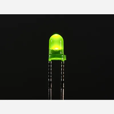 Diffused Green 3mm LED (25 pack)