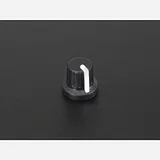 Potentiometer Knob - Soft Touch T18 - White - Image 2