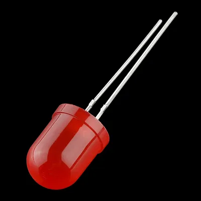 Diffused LED - Red 10mm x 100