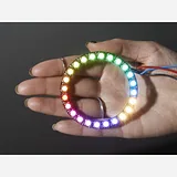 NeoPixel Ring - 24 x 5050 RGBW LEDs w/ Integrated Drivers - Warm White - ~3000K - Image 1