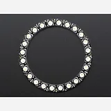 NeoPixel Ring - 24 x 5050 RGBW LEDs w/ Integrated Drivers - Warm White - ~3000K - Image 4