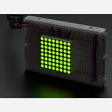 Small 1.2 8x8 Ultra Bright Yellow-Green LED Matrix [KWM-30881CUGB] - Image 4