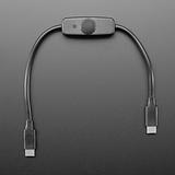 USB Type C Sync Data Cable with On-Off Switch - 28cm long - Image 3