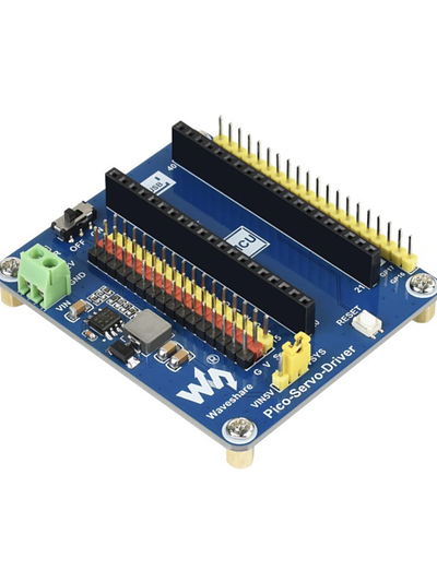 Servo Driver Module for Raspberry Pi Pico, 16-ch Outputs, 16-bit Resolution