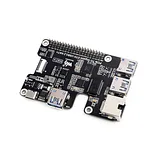 PCIe To Gigabit Ethernet And USB 3.2 Gen1 HAT For Raspberry Pi 5 - Image 1