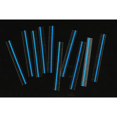 Arduino Male Pin Headers | 0.1 (2.54 mm) Straight Blue