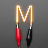 Alphabet LED Filament - Warm White Letter "M" - Image 1