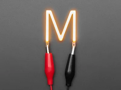 Alphabet LED Filament - Warm White Letter "M"
