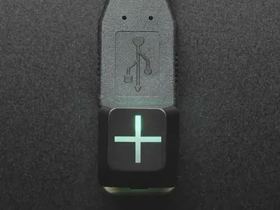 Etched Glow-Through Keycap - Zener ESP Plus Design