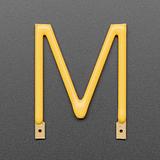 Alphabet LED Filament - Warm White Letter "M" - Image 2