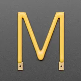 Alphabet LED Filament - Warm White Letter "M" - Image 2