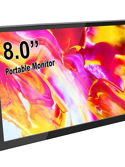 8 Inch Mini HDMI Portable LCD Display 1280x800 Resolution Monitor Built in Speakers