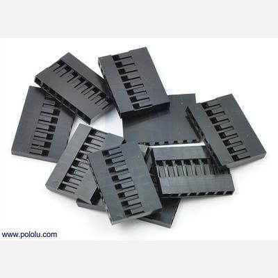 0.1 (2.54mm) Crimp Connector Housing: 1x8-Pin 10-Pack