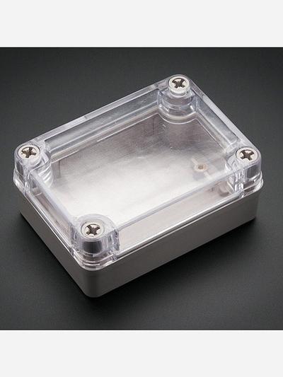 Small Plastic Project Enclosure - Weatherproof with Clear Top