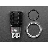 Rugged Metal Pushbutton with Black Finish - 16mm 6V RGB Latching - Image 2