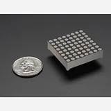Small 1.2 8x8 Ultra Bright Yellow-Orange LED Matrix [KWM-30881CUYB] - Image 3